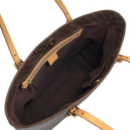 CELINE Macadam Totebag Brown Vintage 8azhcw