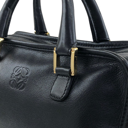 LOEWE Amazona Anagram Small Boston bag Handbag Black Vintage jeeyya
