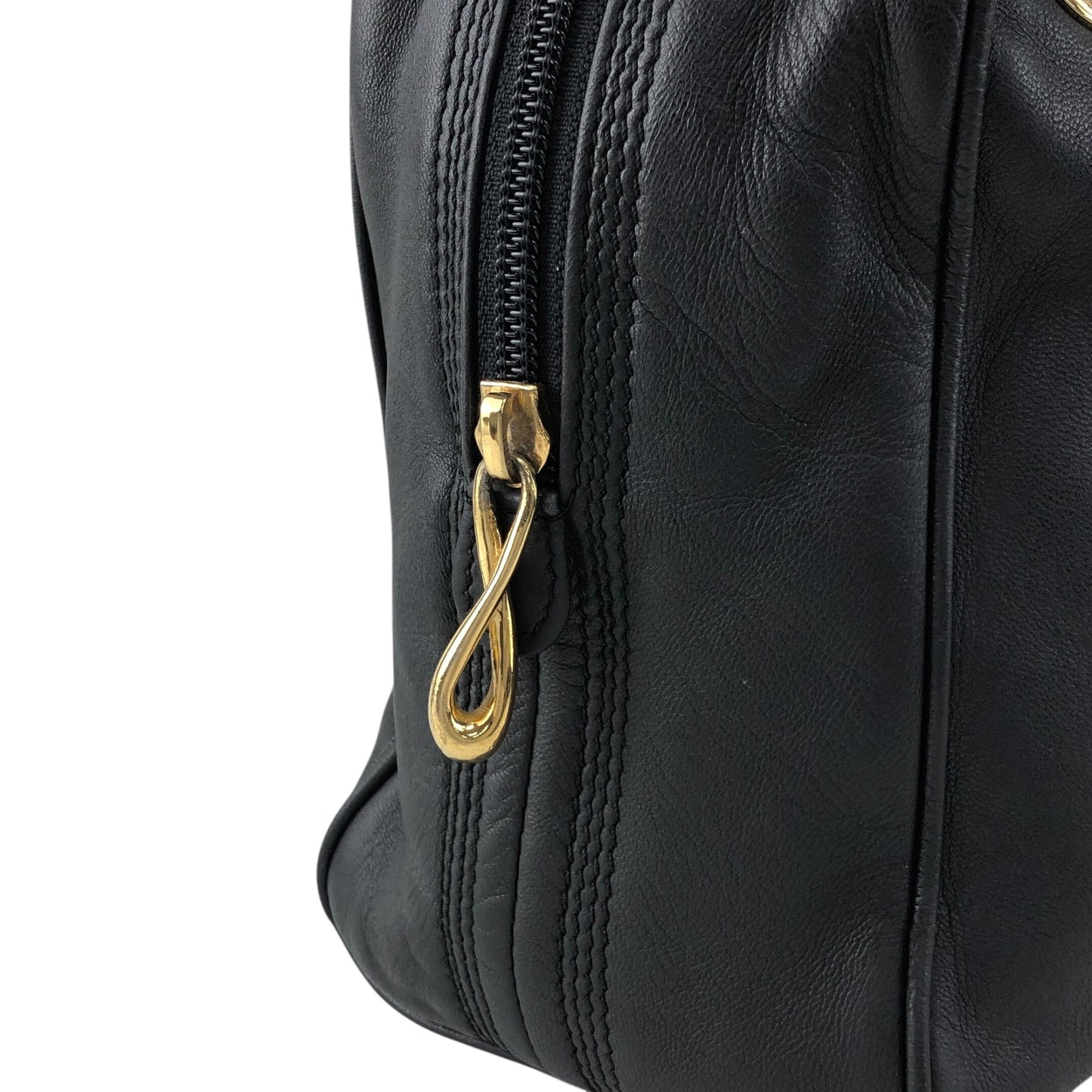 LOEWE Anagram Chain Shoulder bag Black Vintage 7ygaha