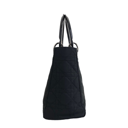 Christian Dior Lady Dior Cannage Nylon Two-way Shoulder bag Black Vintage 2i75ru