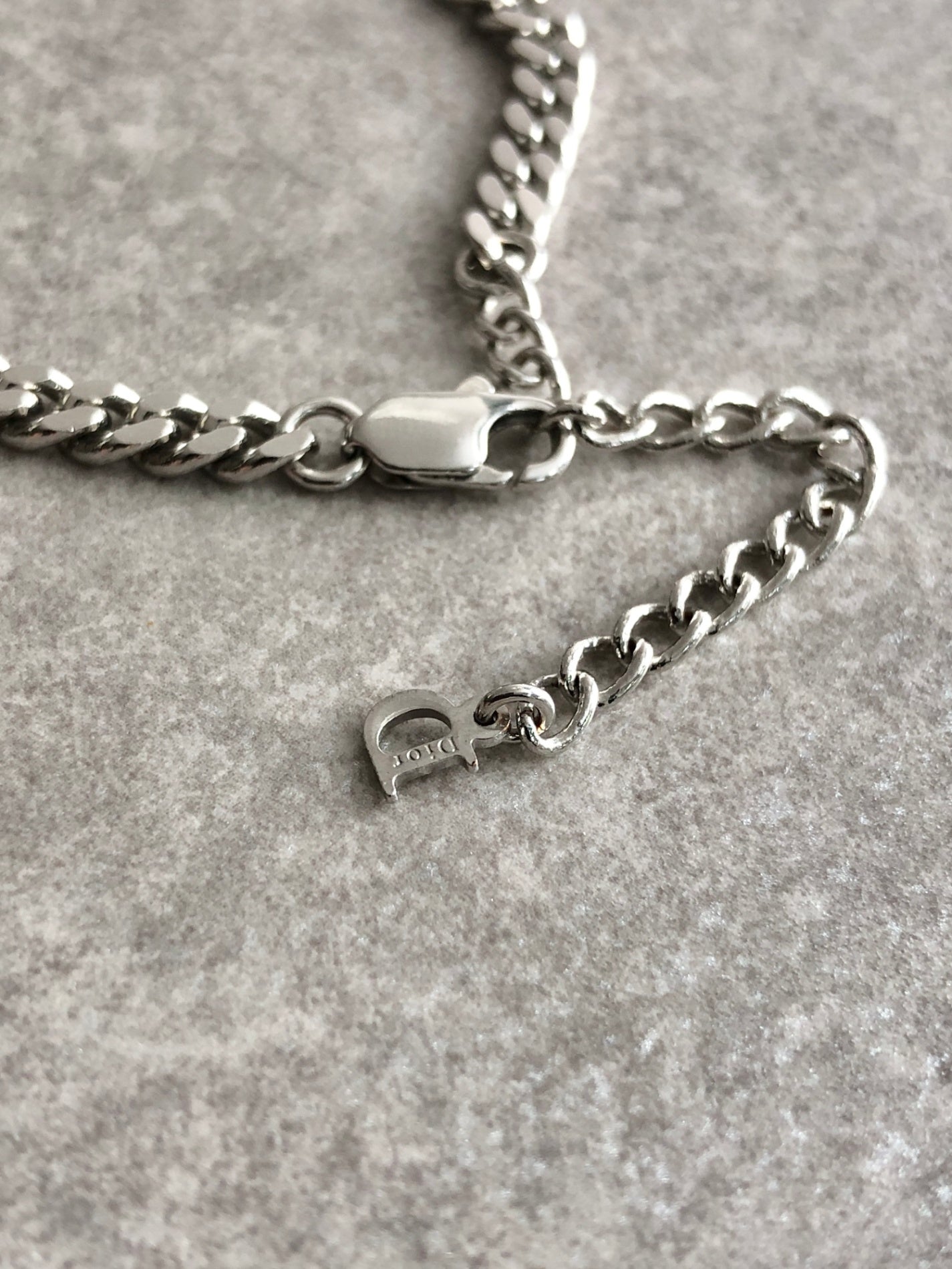 Christian DiorLogo Motif  Bracelet Silver Vintage vuk52b