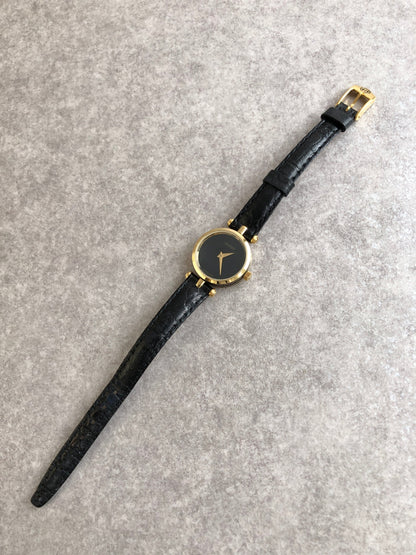 GUCCI Quartz Watch Black Vintage tbwk7u