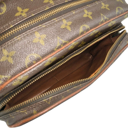 LOUIS VUITTON Monogram Shoulder bag Brown Vintage sawe4x