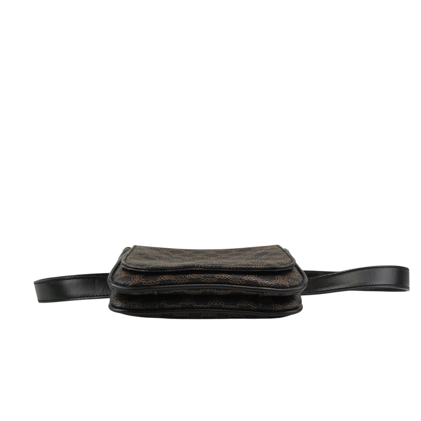 CELINE Macadam Sling bag Shoulder bag Black Vintage uwmfjs