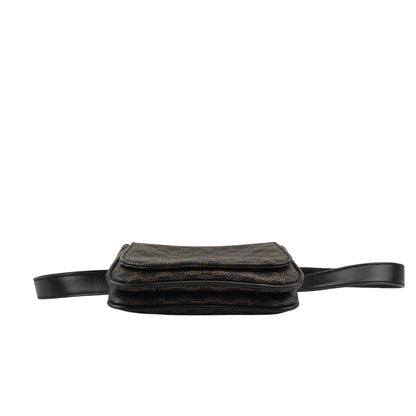 CELINE Macadam Sling bag Shoulder bag Black Vintage uwmfjs