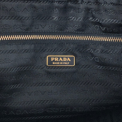 PRADA Tessuto Triangle Logo Small Boston bag Handbag Black BL0088 Vintage yaijvh