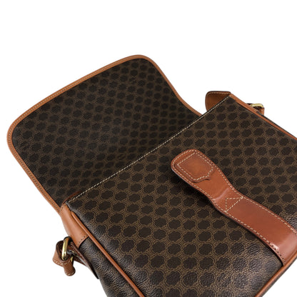 CELINE Macadam Blason Shoulder bag Brown Vintage vim7mw