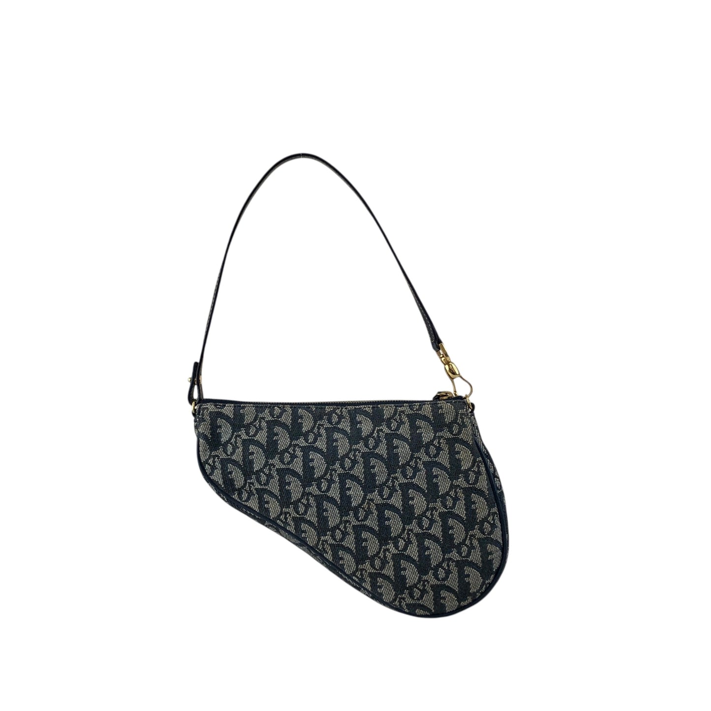 Christian Dior  Trotter Shoulder bag Navy Vintage 73m2yp
