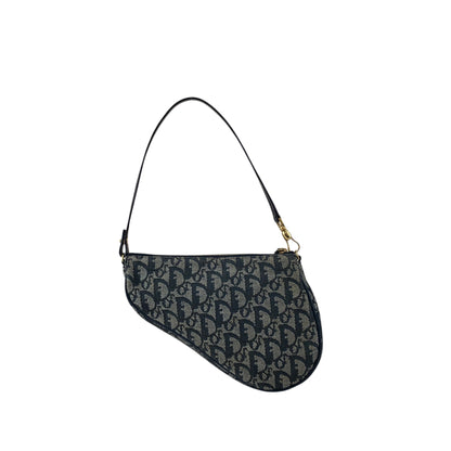 Christian Dior  Trotter Shoulder bag Navy Vintage 73m2yp