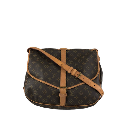 LOUIS VUITTON Monogram Shoulder bag Brown Vintage jer2hr