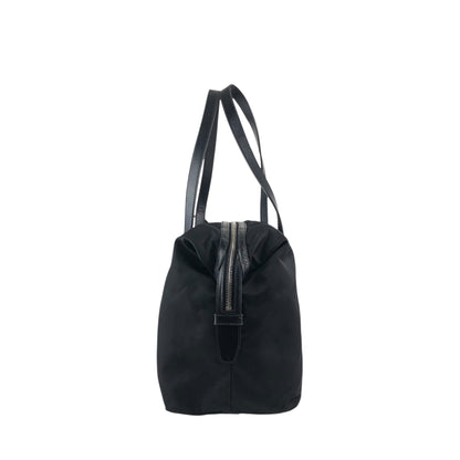 PRADA Tessuto Triangle Logo Padlock Totebag Black Vintage cfbs7r