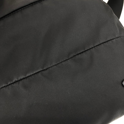 PRADA Tessuto Triangle Logo Shoulder bag Black Vintage f7iw67