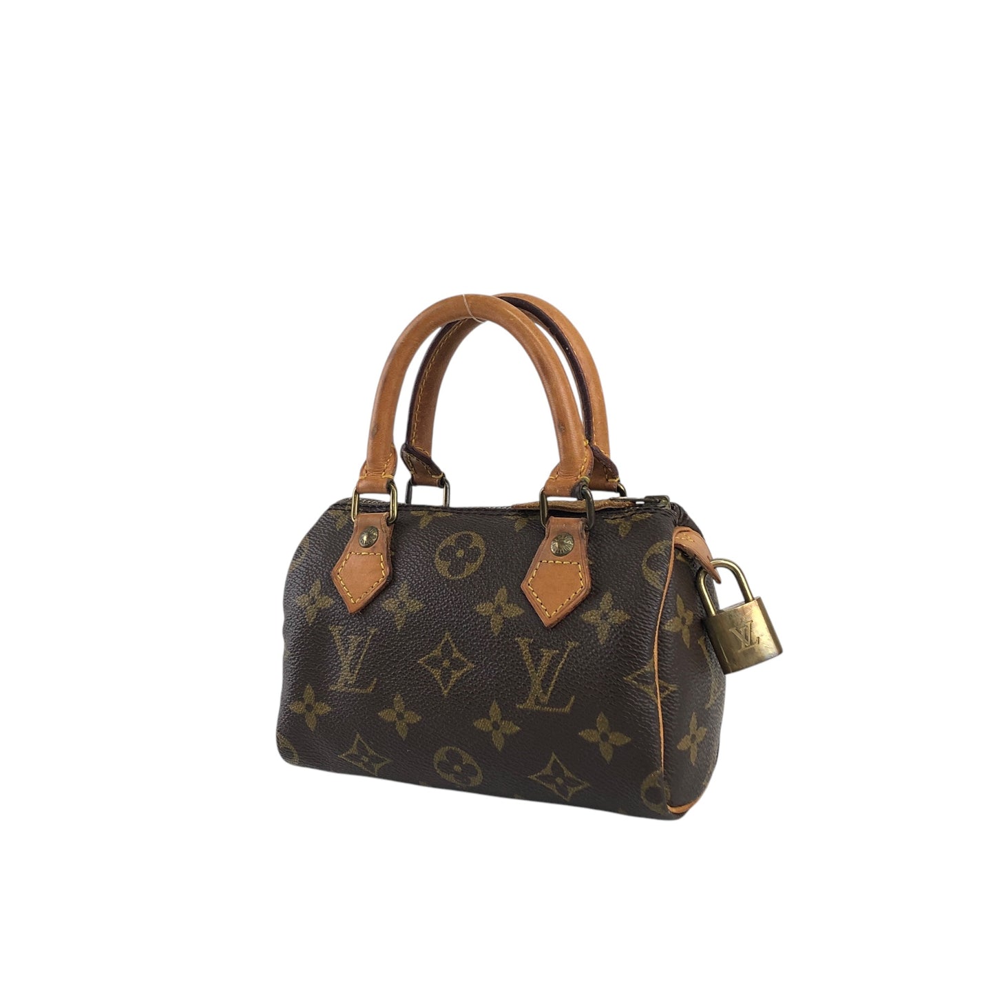 LOUIS VUITTON Monogram Small Boston bag Handbag Brown Vintage M41534 wn5ybk