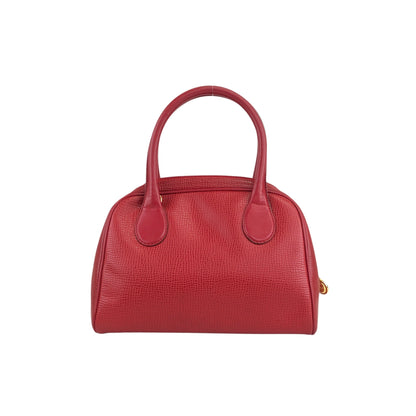 Christian Dior CD Logo Two-way Handbag Shoulder bag Red Vintage spvfzk