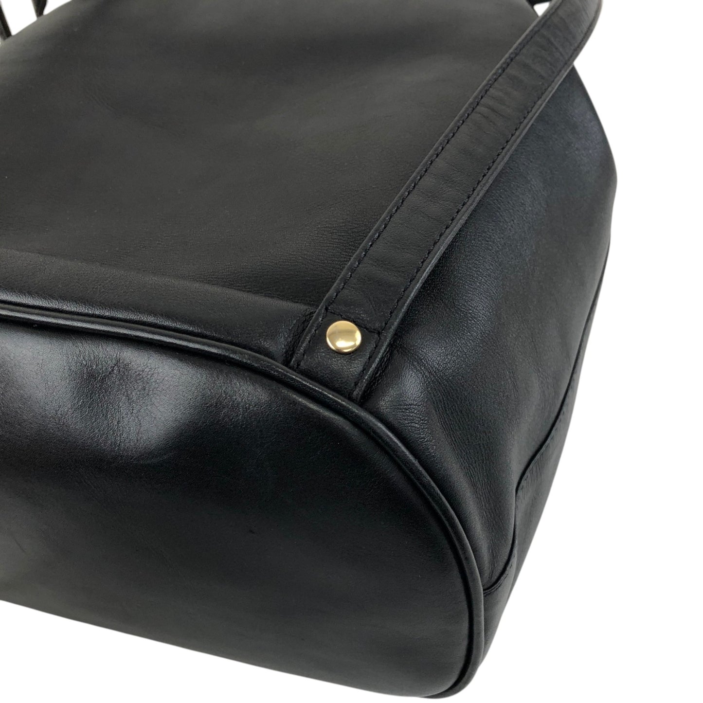 Christian Dior Logo Charm Backpack Black Vintage i8y5w2