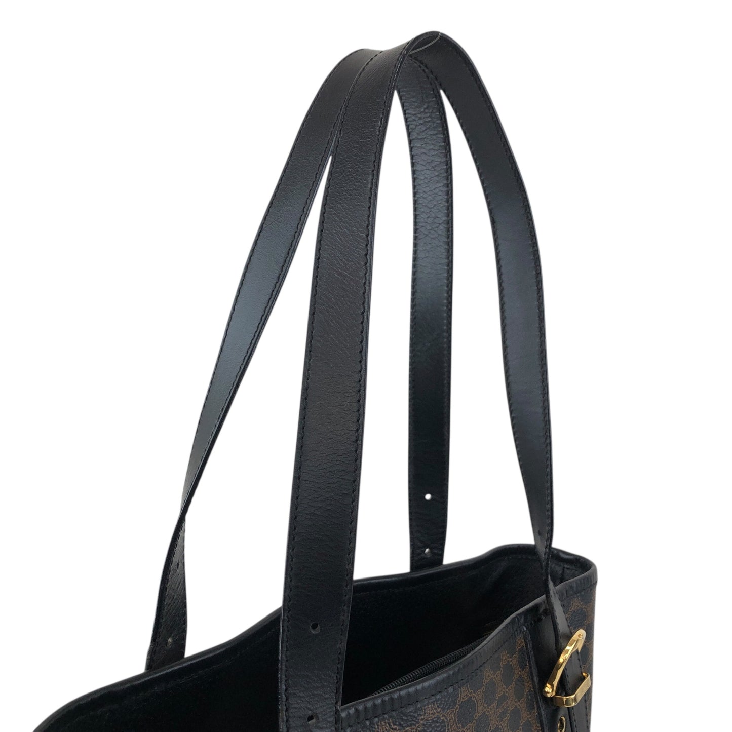 CELINE Macadam Blason Totebag Black Vintage cay5vs