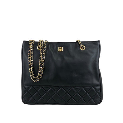 GIVENCHY Logo Chain Shoulder bag Black Vintage w78fpu