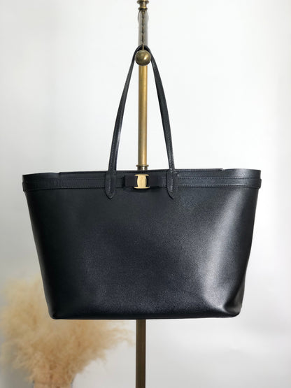 Salvatore Ferragamo Vala Totebag Black Vintage 8dgiw2