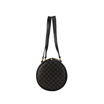 CELINE Macadam Blason Handbag Black Vintage yagsxr
