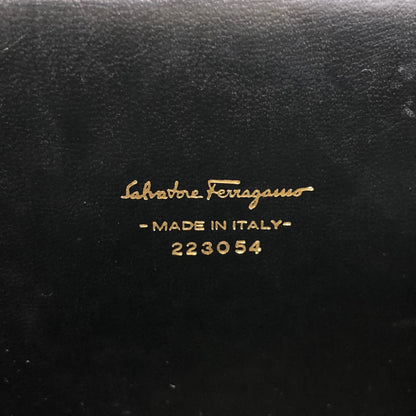 Salvatore Ferragamo Vala Ribbon Small Chain Shoulder bag Black Vintage y5f4jw