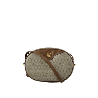 Christian Dior Honeycomb Pattern Logo Shoulder bag Beige Vintage ehuk2a