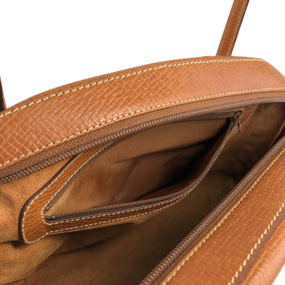 LOEWE Logo Embossed Handbag Boston bag Brown Vintage u2gt6p