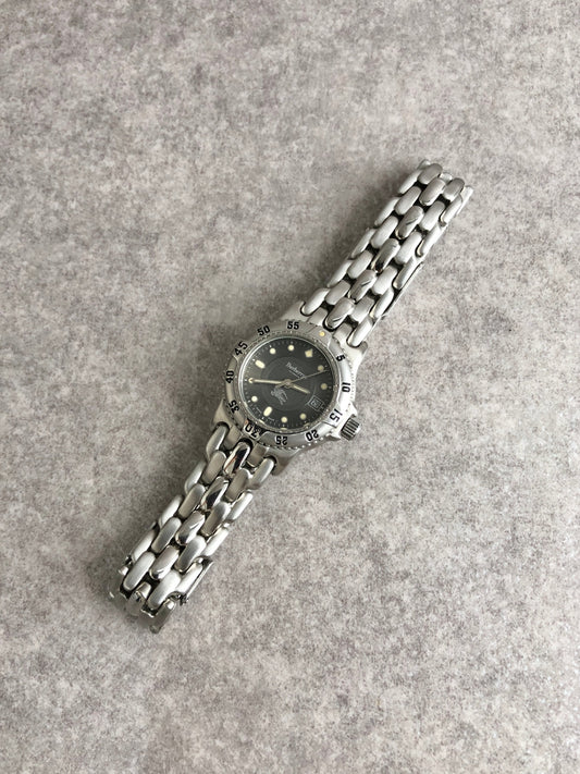BURBERRY Quartz Watch Silver Vintage uzzmff