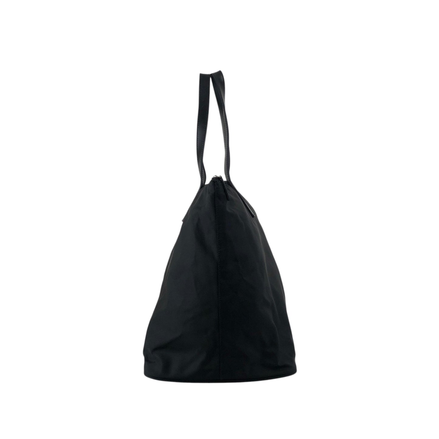 PRADA Tessuto Triangle Logo Handbag Totebag Black Vintage cxhrm8