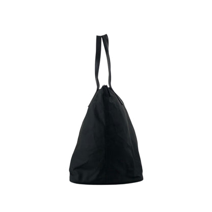 PRADA Tessuto Triangle Logo Handbag Totebag Black Vintage cxhrm8