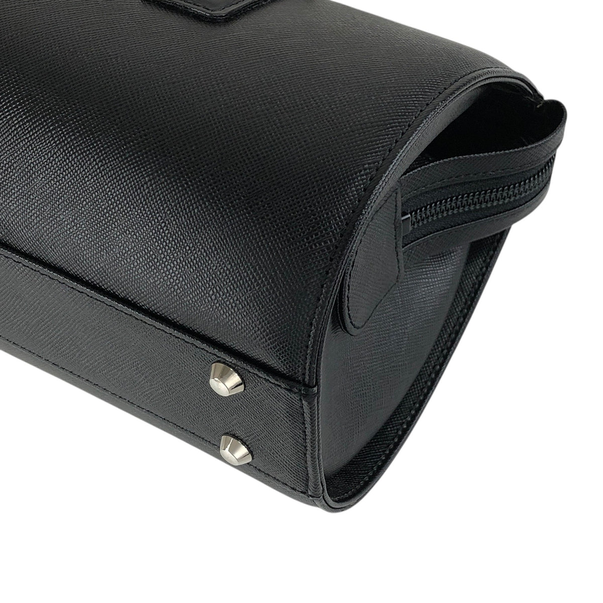 BURBERRY Logo Handbag Black Vintage 6vdsyy