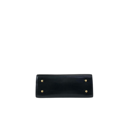 GUCCI Lady Lock Two-wayHandbag Shoulder bag Black Vintage uiedgd
