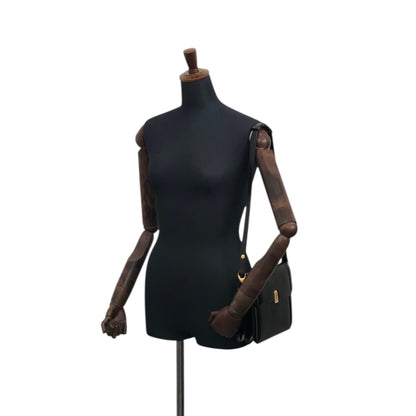 Yves Saint Laurent YSL Logo Shoulder bag Black Vintage d3ffr7