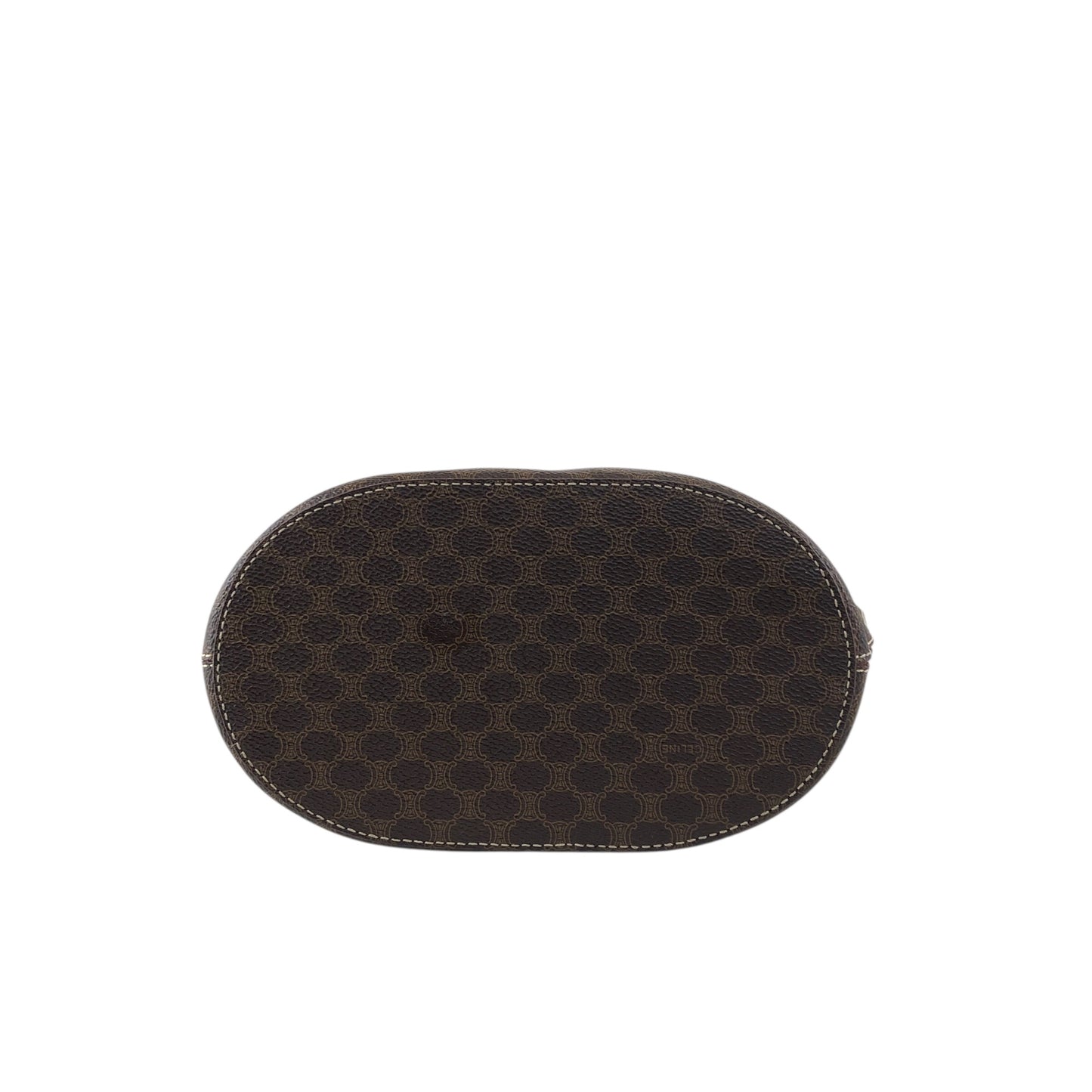 CELINE Macadam Blason Totebag Brown Vintage krmf4c