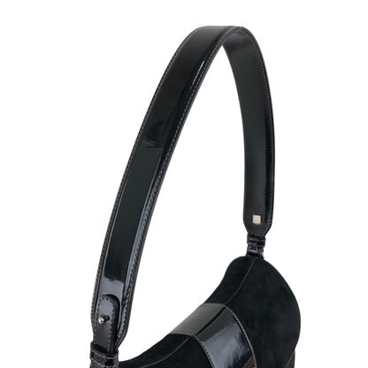 Salvatore Ferragamo Gancini Shoulder bag Black Vintage p6iss8