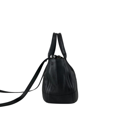 Salvatore Ferragamo Logo Embossed Two-way Handbag Shoulder bag Black Vintage 6dd4sj