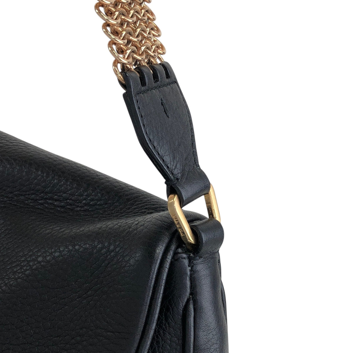 PRADA Turn Lock Shoulder bag Black Vintage atdszw