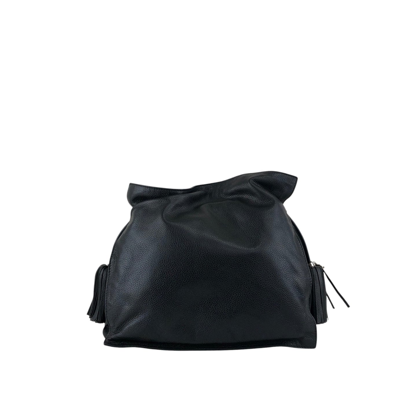 LOEWE Anagram Drawstring Shoulder bag Black Vintage t3naju