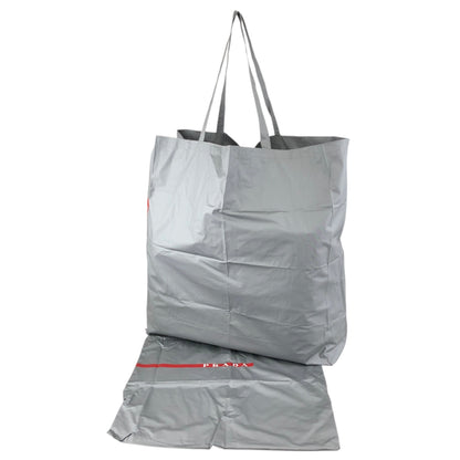 PRADA PRADA SPORTS Logo Totebag Gray Vintage iezd88