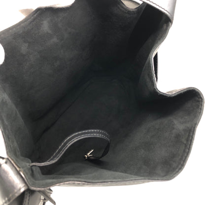 LOUIS VUITTON Epi Drawstring Shoulder bag Black Vintage v8epcv