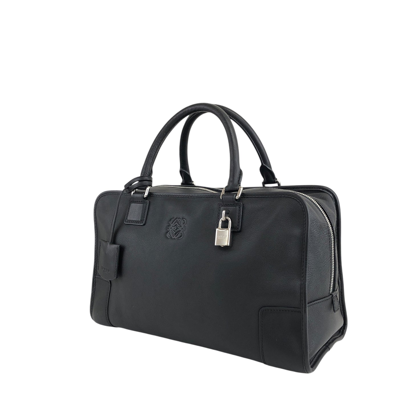 LOEWE Amazona36 Anagram 手提包 波士頓包 黑色 復古 rgigfv