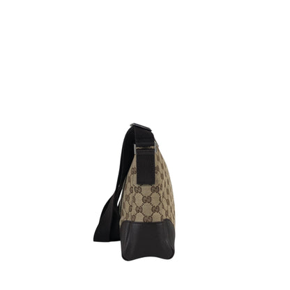 GUCCI GG Canvas Shoulder bag Beige Vintage r6zntd