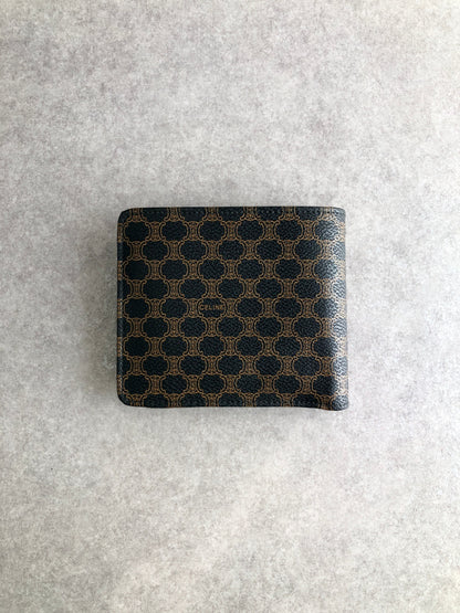 CELINE Macadam Folded Wallet Black Vintage 7fbb7k