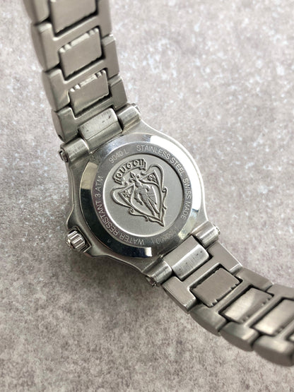 GUCCI Logo Quartz Watch Silver 9040L Vintage mgafij