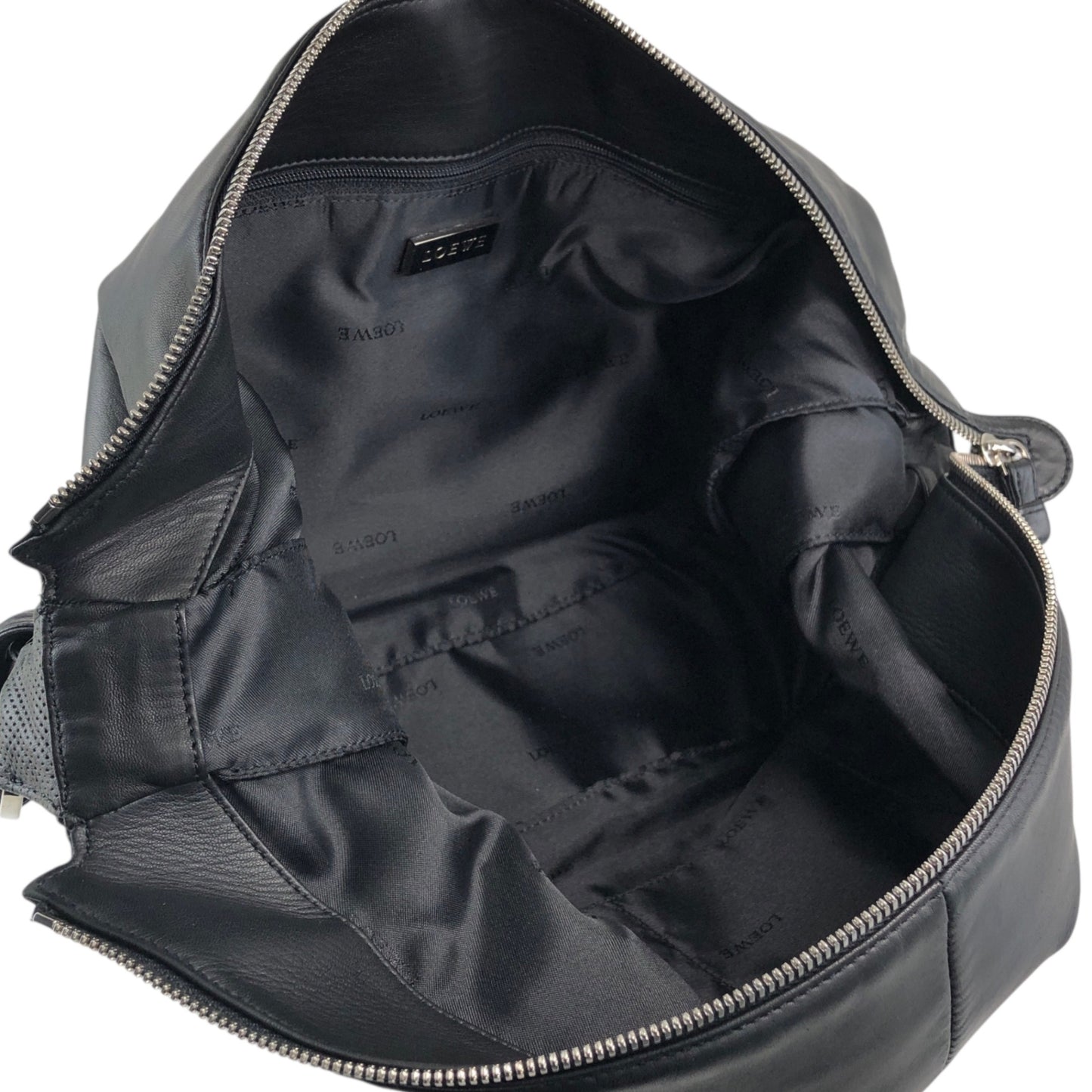 LOEWE Logo Shoulder bag Black Vintage yzt8gu