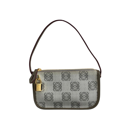 LOEWE Anagram Padlock Small Handbag Gray Vintage npexnd