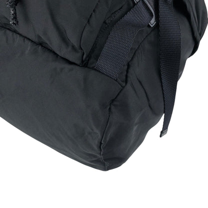 PRADA Tessuto Triangle Logo Front Buckle Backpack Black Vintage 2mkph6
