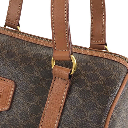 CELINE Macadam Blason Handbag Brown Vintage vkp6jp
