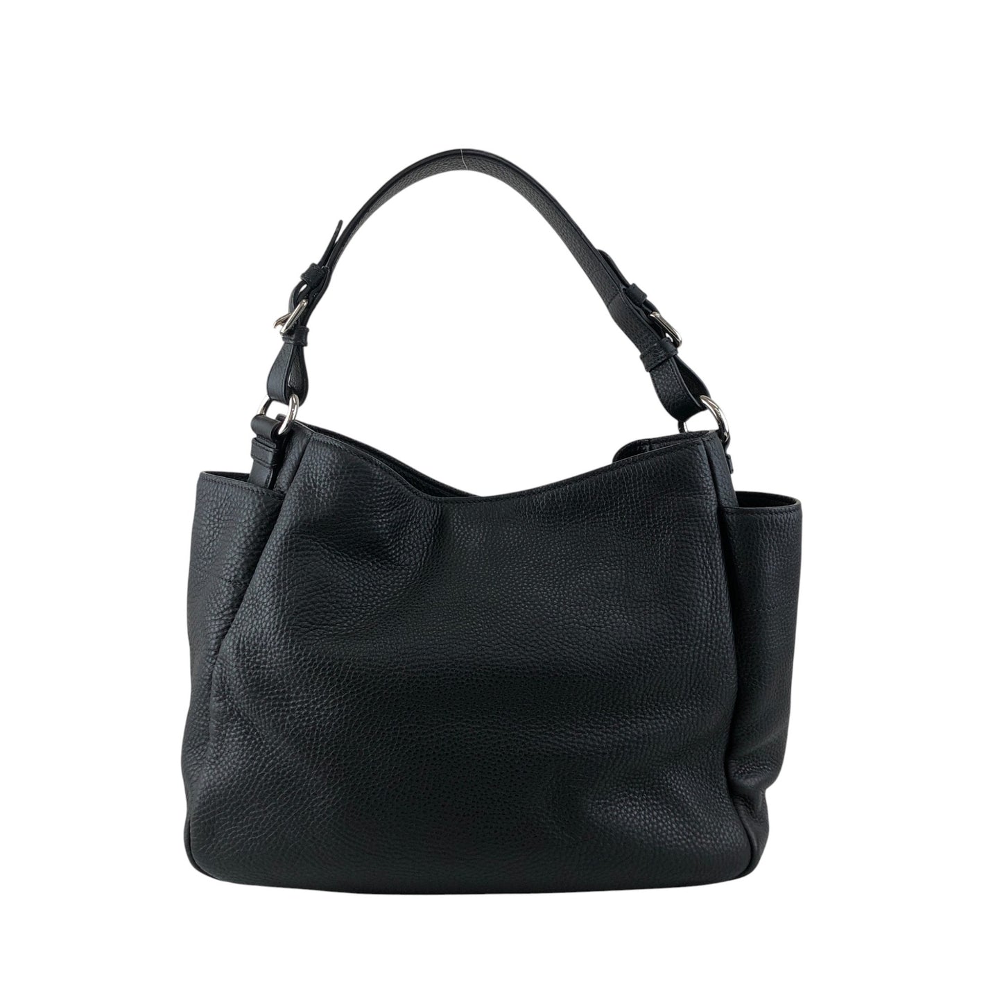 PRADA Triangle Logo Side Pocket Shoulder bag Black Vintage wr45fx