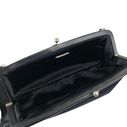 PRADA Tessuto Triangle Logo Small Handbag Black Vintage mygrbb