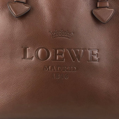 LOEWE Logo Embossed Totebag Brown Vintage 6rmryp